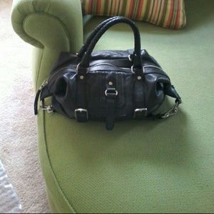 THE SAK BLACK LEATHER  HANDBAG